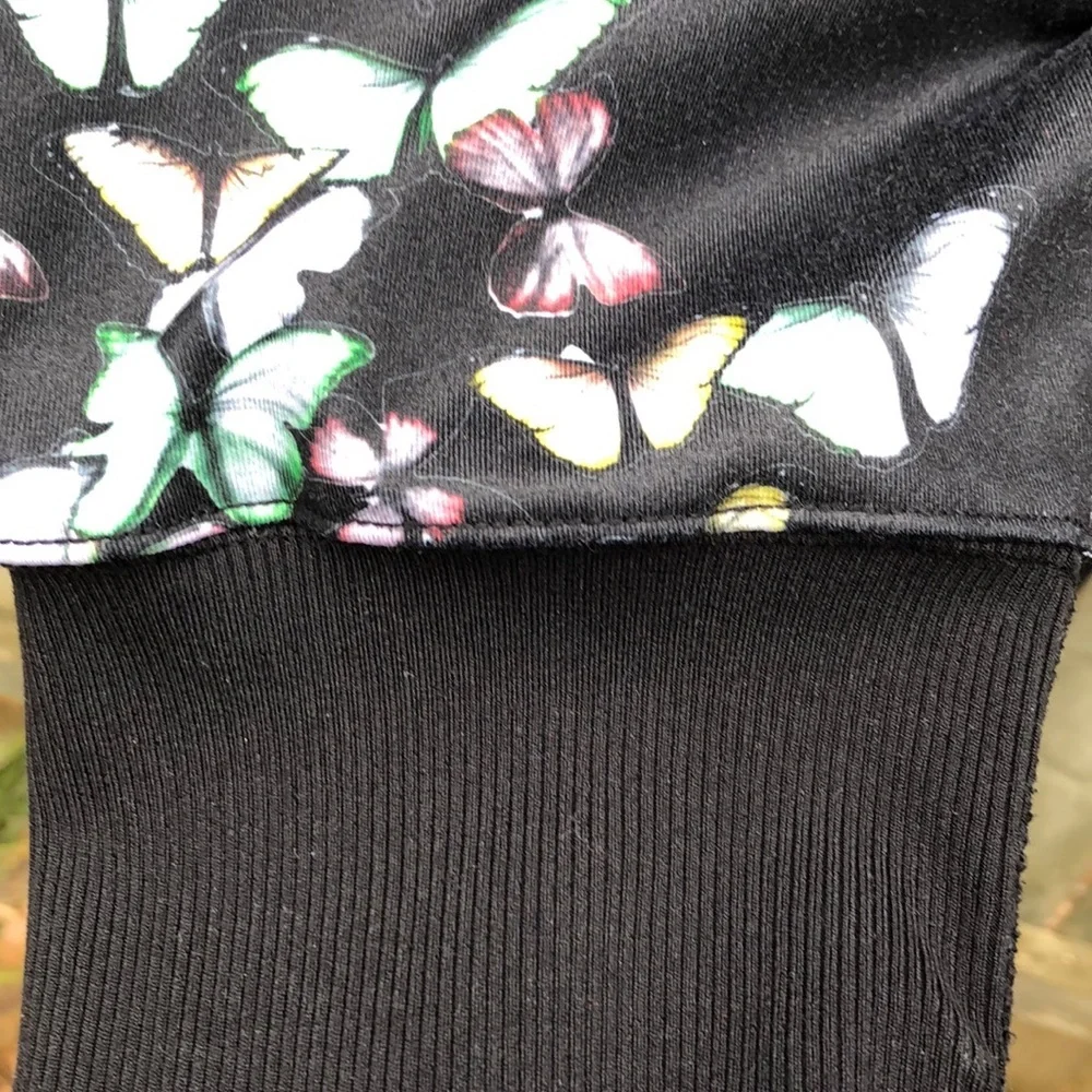 ALO Yoga Black Gypset Goddess Butterfly Leggings: Size Small